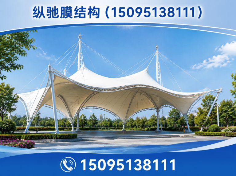 高密市膜结构停车棚展示图